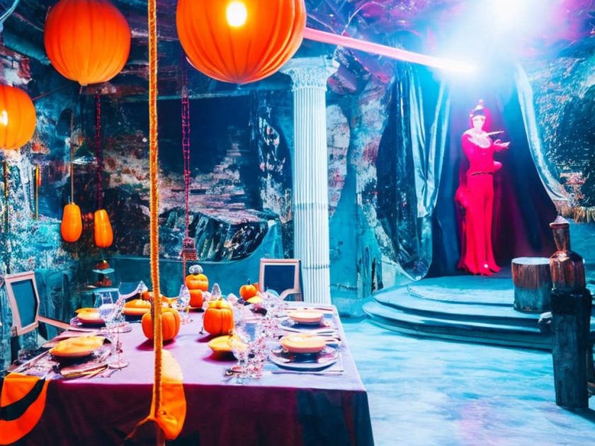 Halloween-Special - ein gespenstisch gestalteter Raum