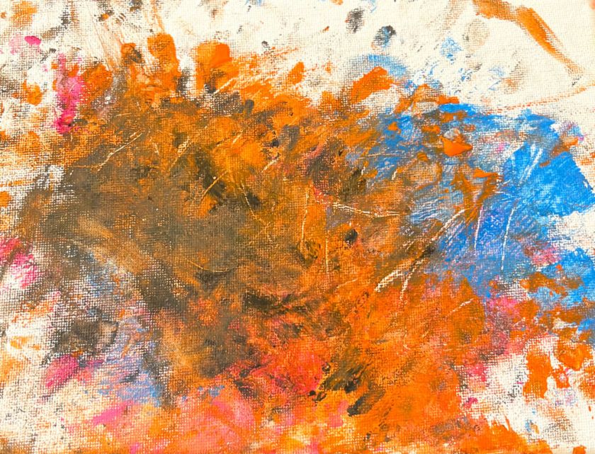 Ein buntes Bild, mit Farbtönen in Orange - Lieblingsfarben Kinder aus dem Erlenbusch